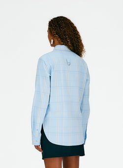 Caleb Plaid Oxford Men's Slim Shirt Blue Multi-05