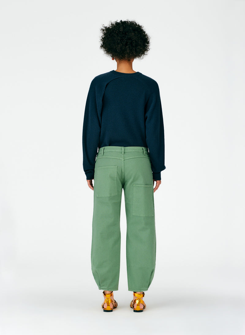 Cotton Drill Brancusi Pant - Regular – Tibi Official