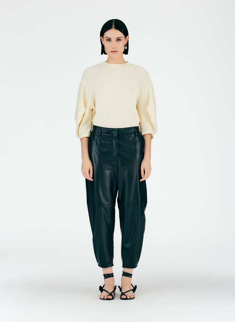 Leather Sculpted Pant – Tibi Official