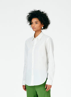 Organic Dobby Shirting Men's Slim Shirt White-02