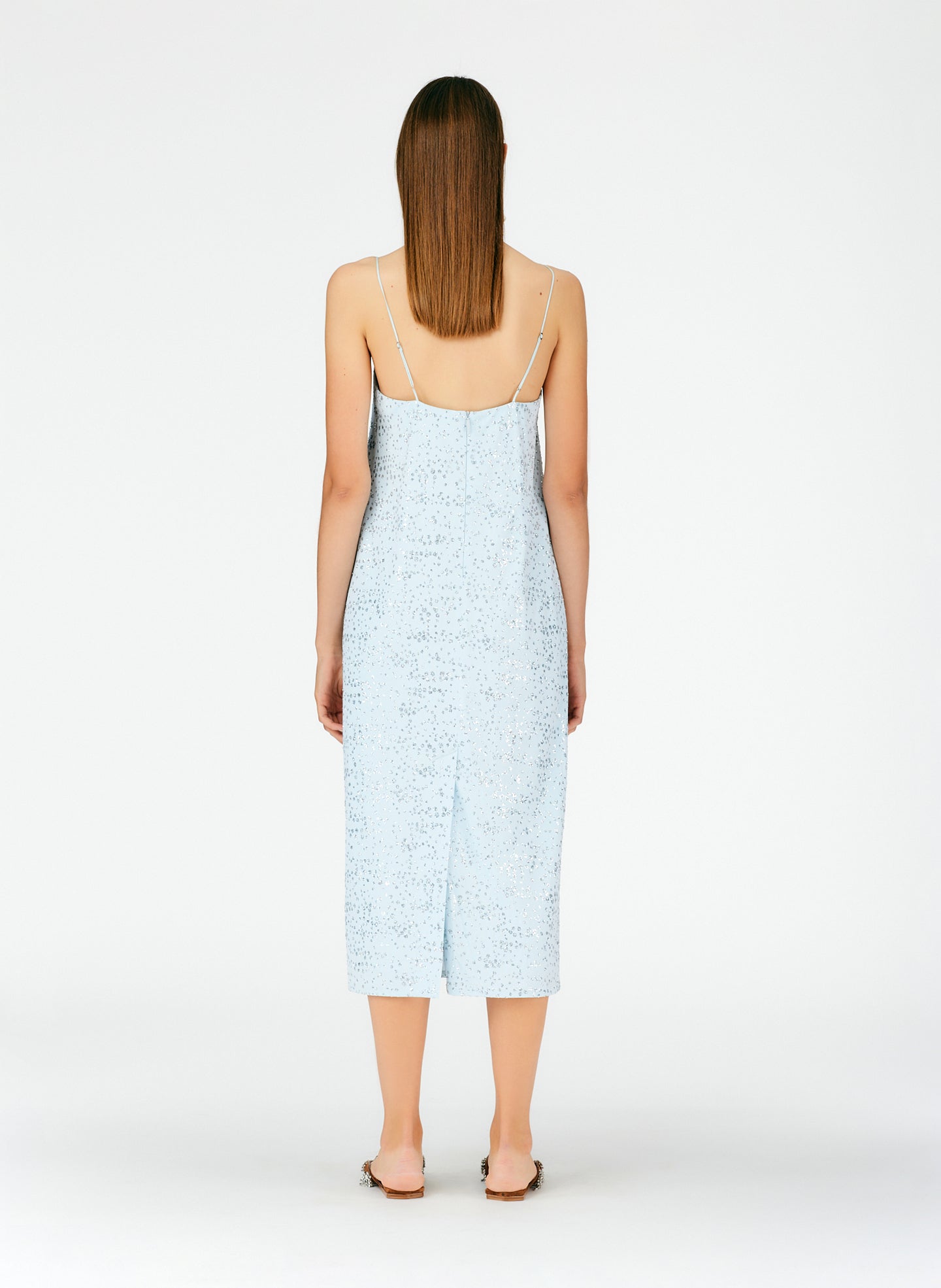 Pale blue jersey dress best sale