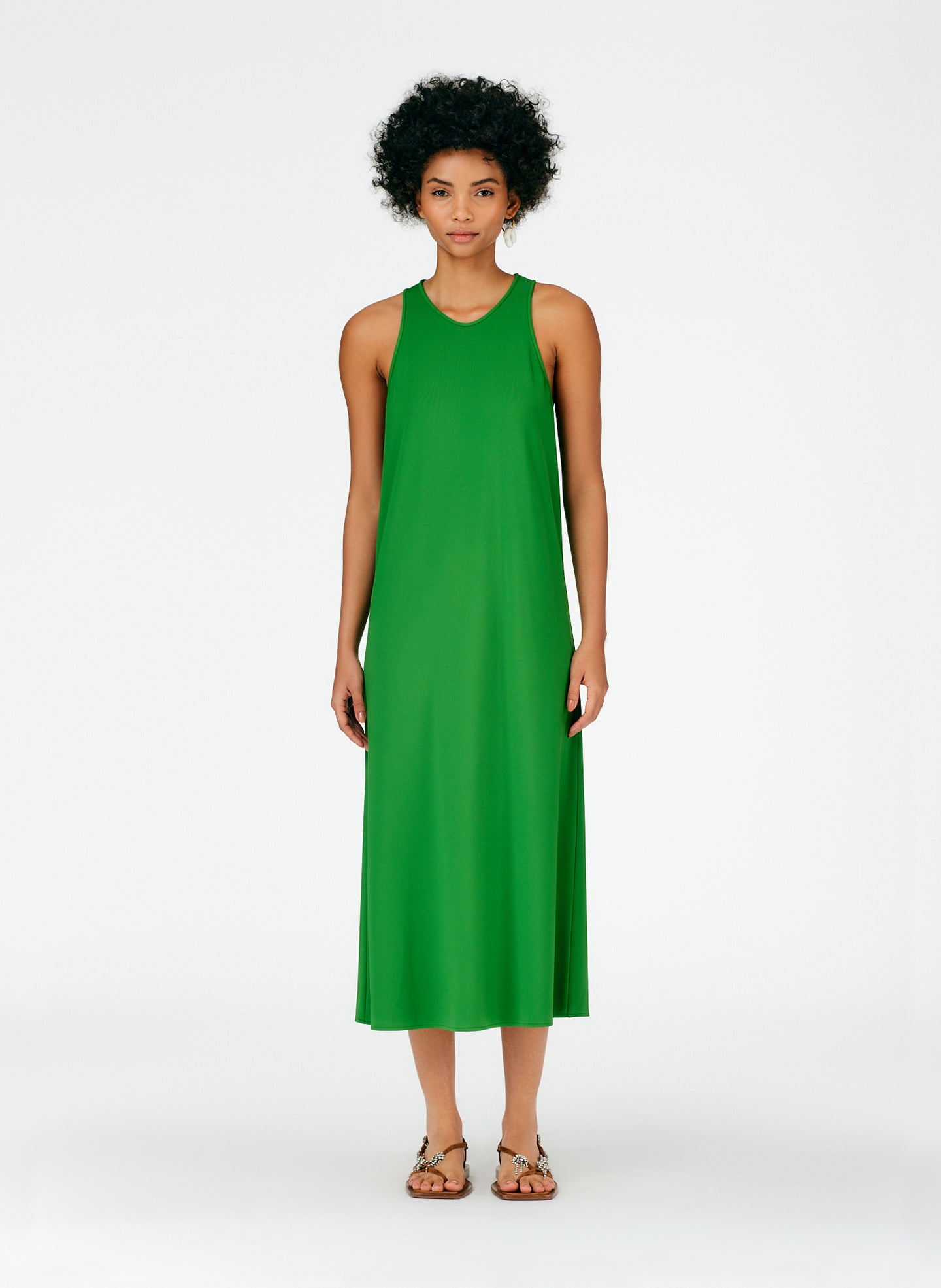 Serpentine Jersey Tank Dress Tibi Official Serpentine Jersey Tank Dress Tibi Official