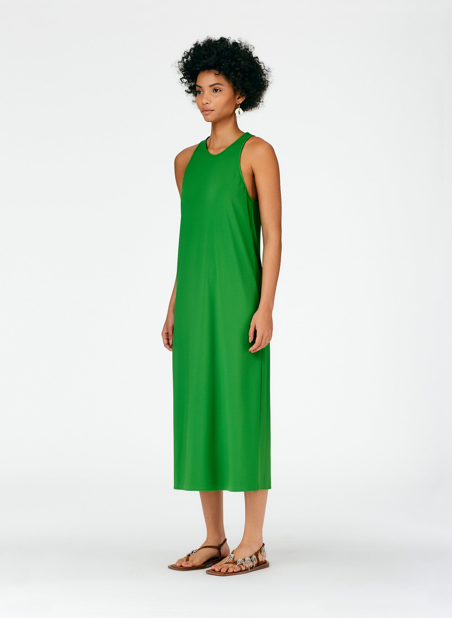 Serpentine Jersey Tank Dress Tibi Official Serpentine Jersey Tank Dress Tibi Official