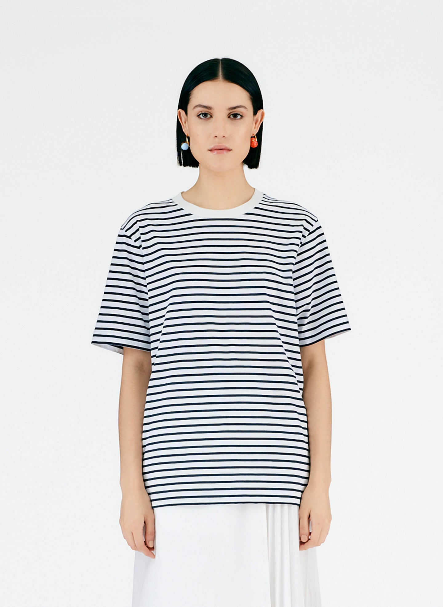 Striped Easy T-Shirt - Navy/White Multi-01