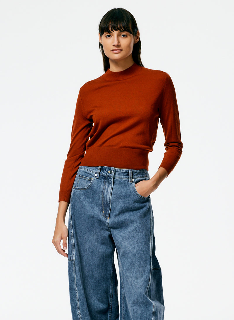 Cashmere Silk Blend Sweater Pullover – Tibi Official