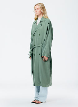 Lancaster Lyocell Trench Sage Green-4