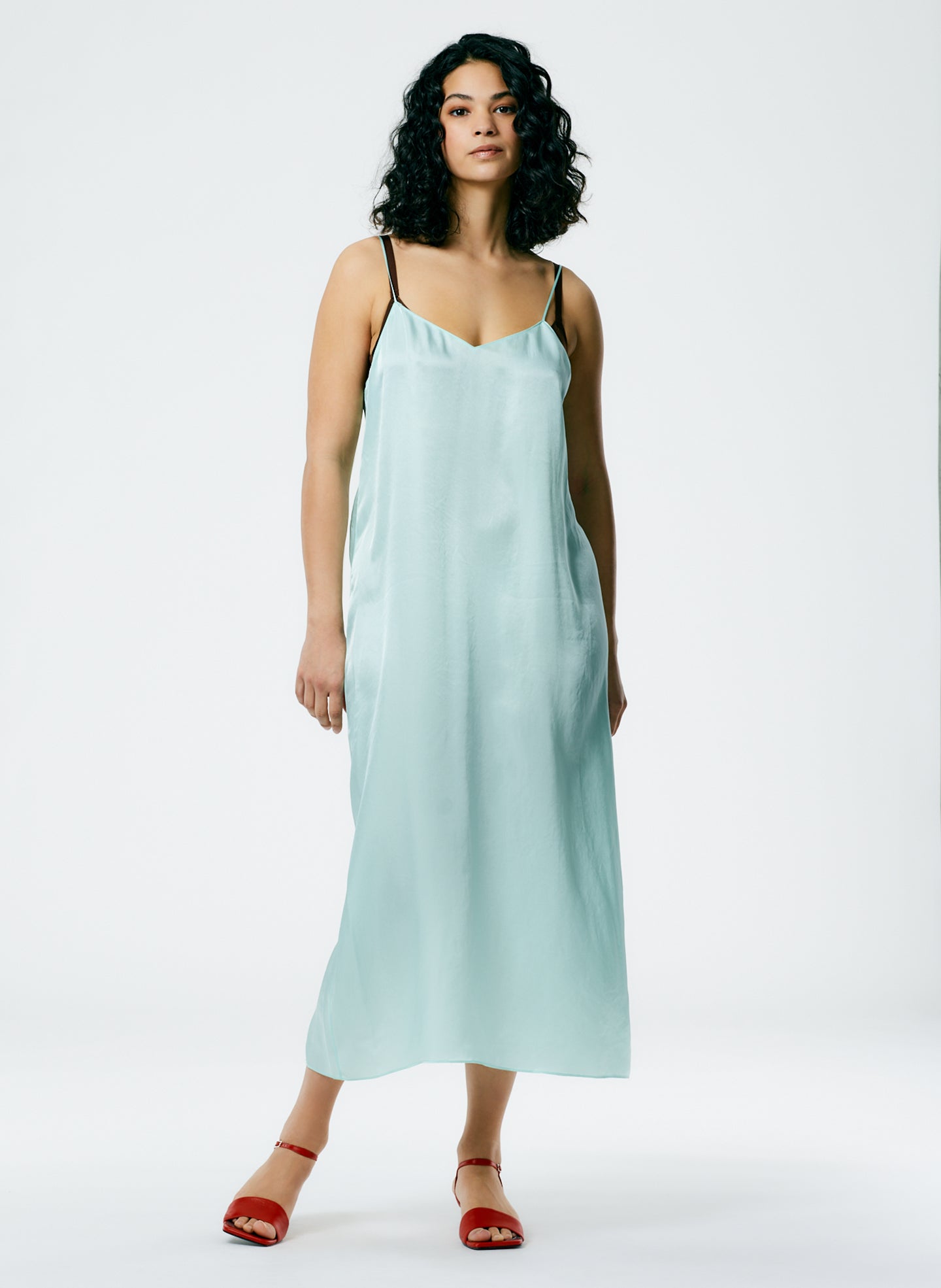 tibi mint green dress Tibi Dress Silk Taffeta Dress by SUE SARTOR M