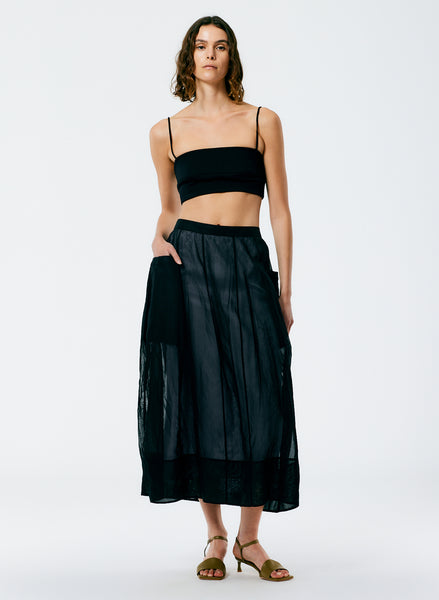 Starch Cotton Organza Lantern Skirt – Tibi Official Starch Cotton Organza Lantern Skirt – Tibi Official