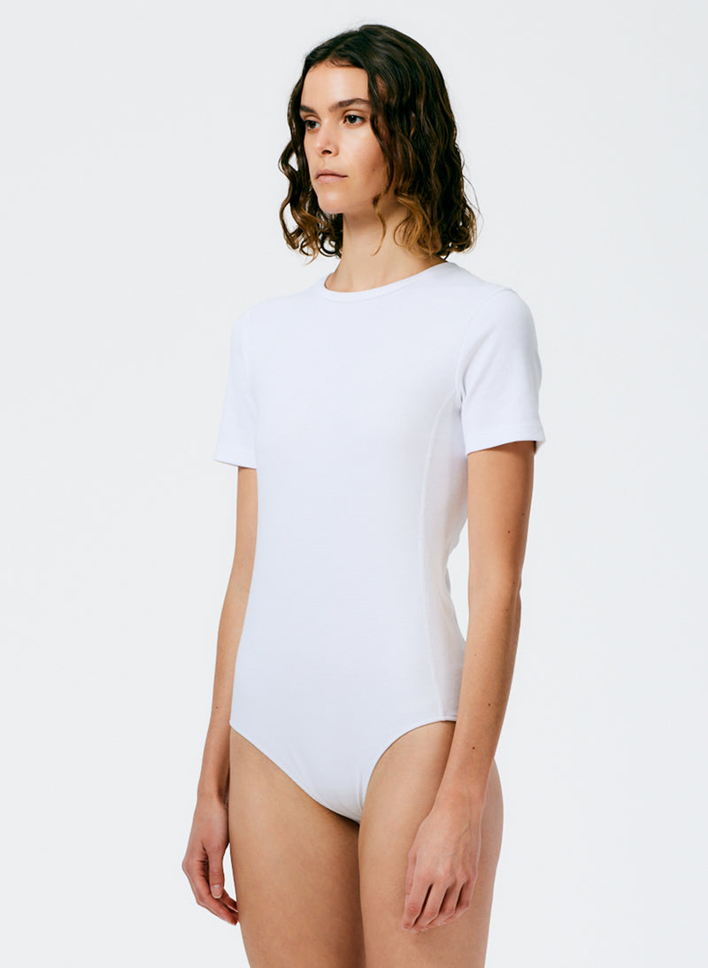 T-Shirting Bodysuit White-2
