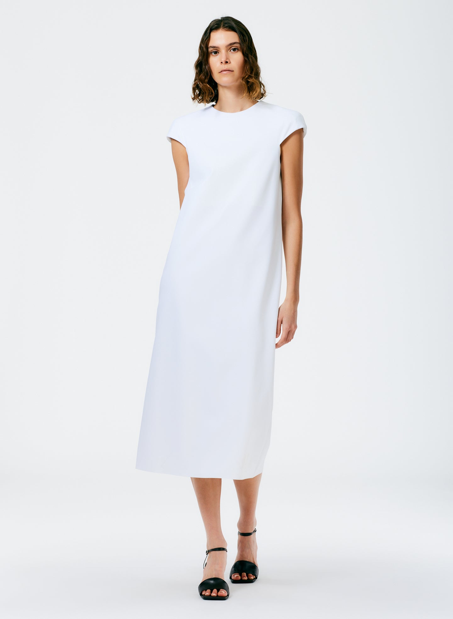 Compact Ultra Stretch Knit Lean Sleeveless Dress – Tibi Official