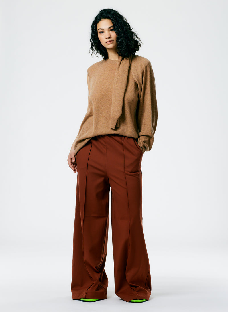 Compact Ultra Stretch Knit Pull On Murray Pant Redwood-1