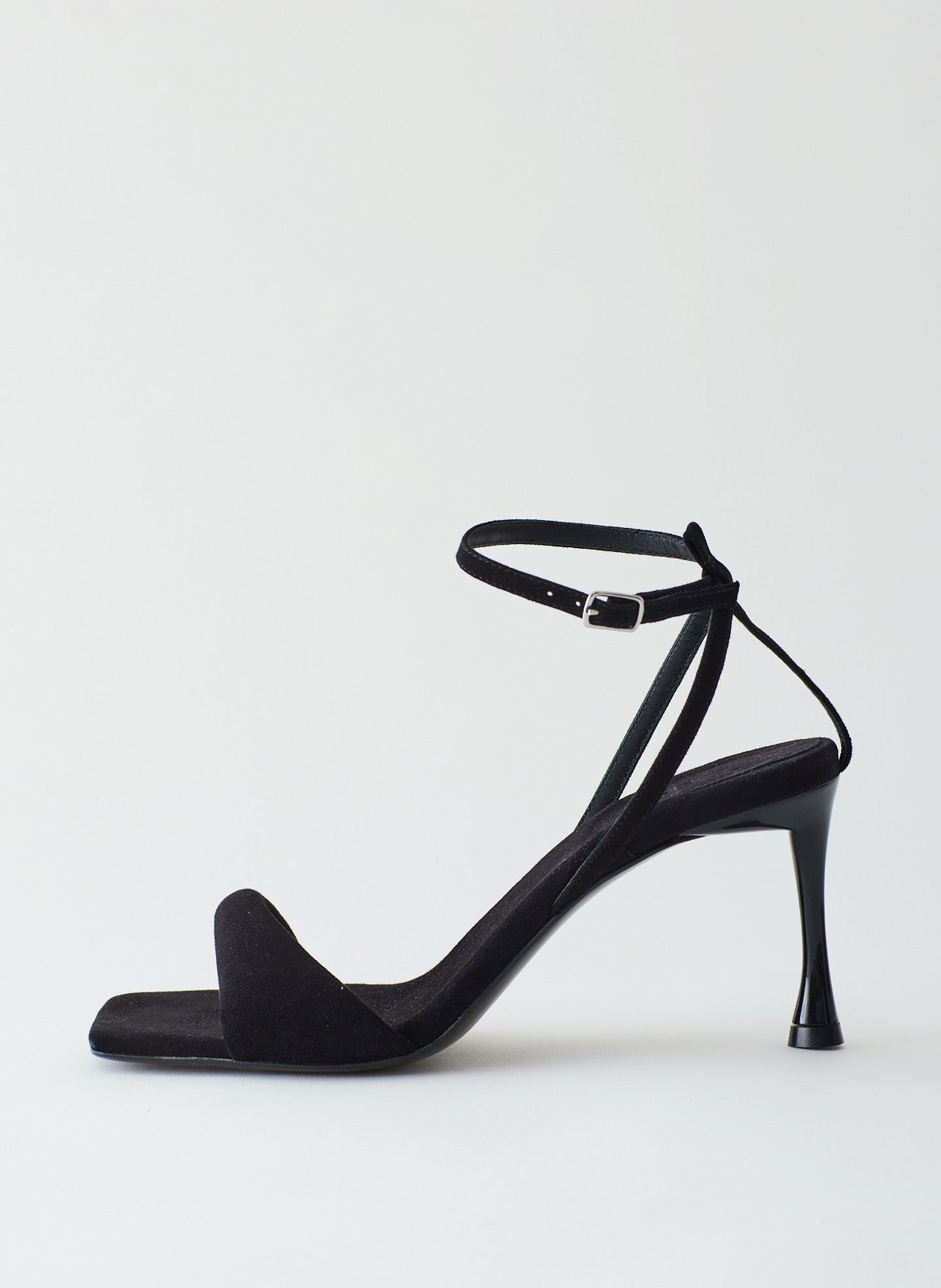 Hugh Suede Sandal - Black-01