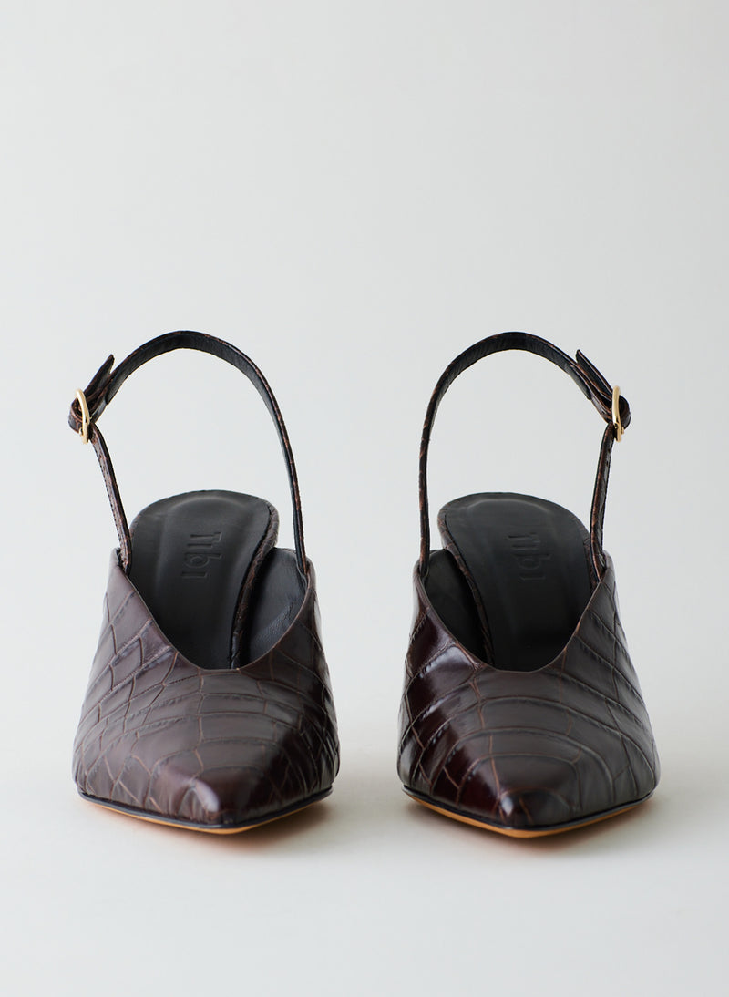 Slingback Leather Pumps - Black - & Other Stories