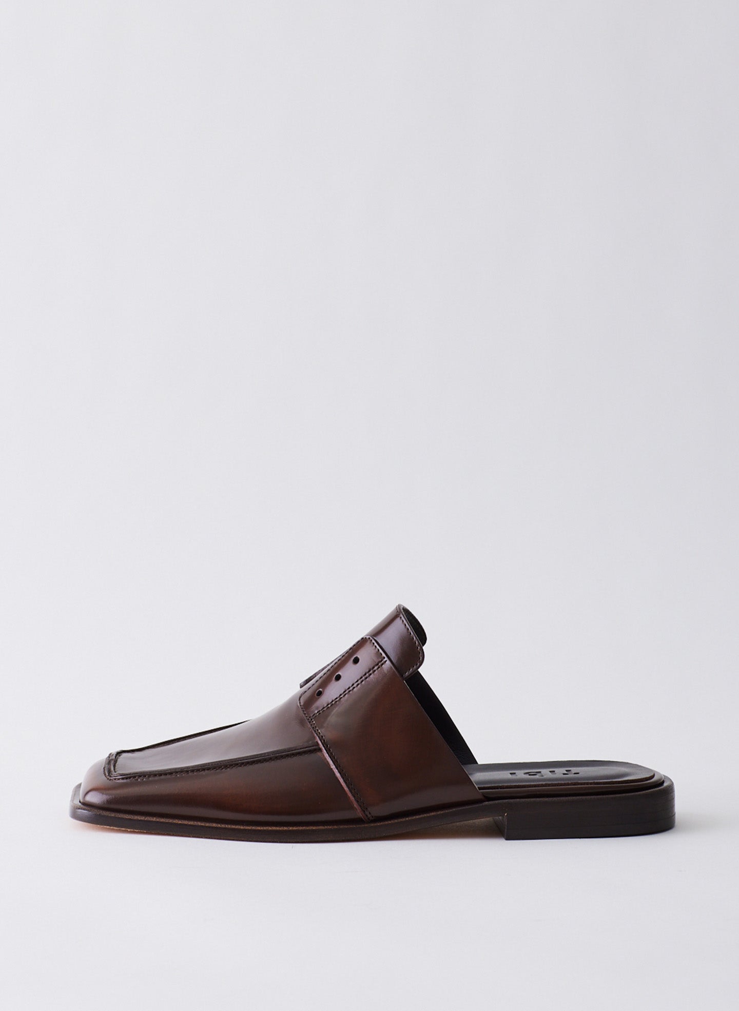 Pedro Slide Square Toe Loafer - Brown-1