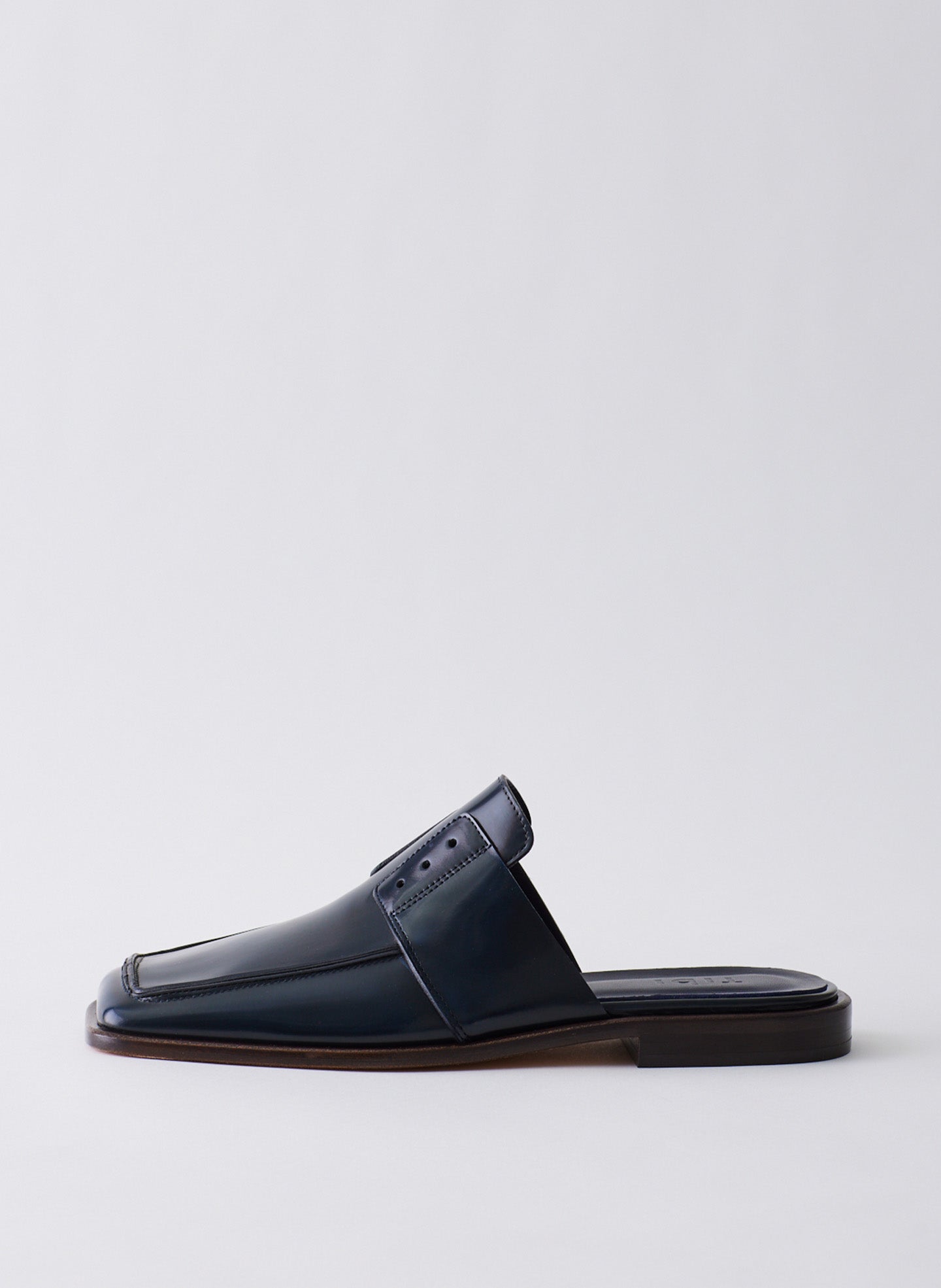 Pedro Slide Square Toe Loafer - Navy-1