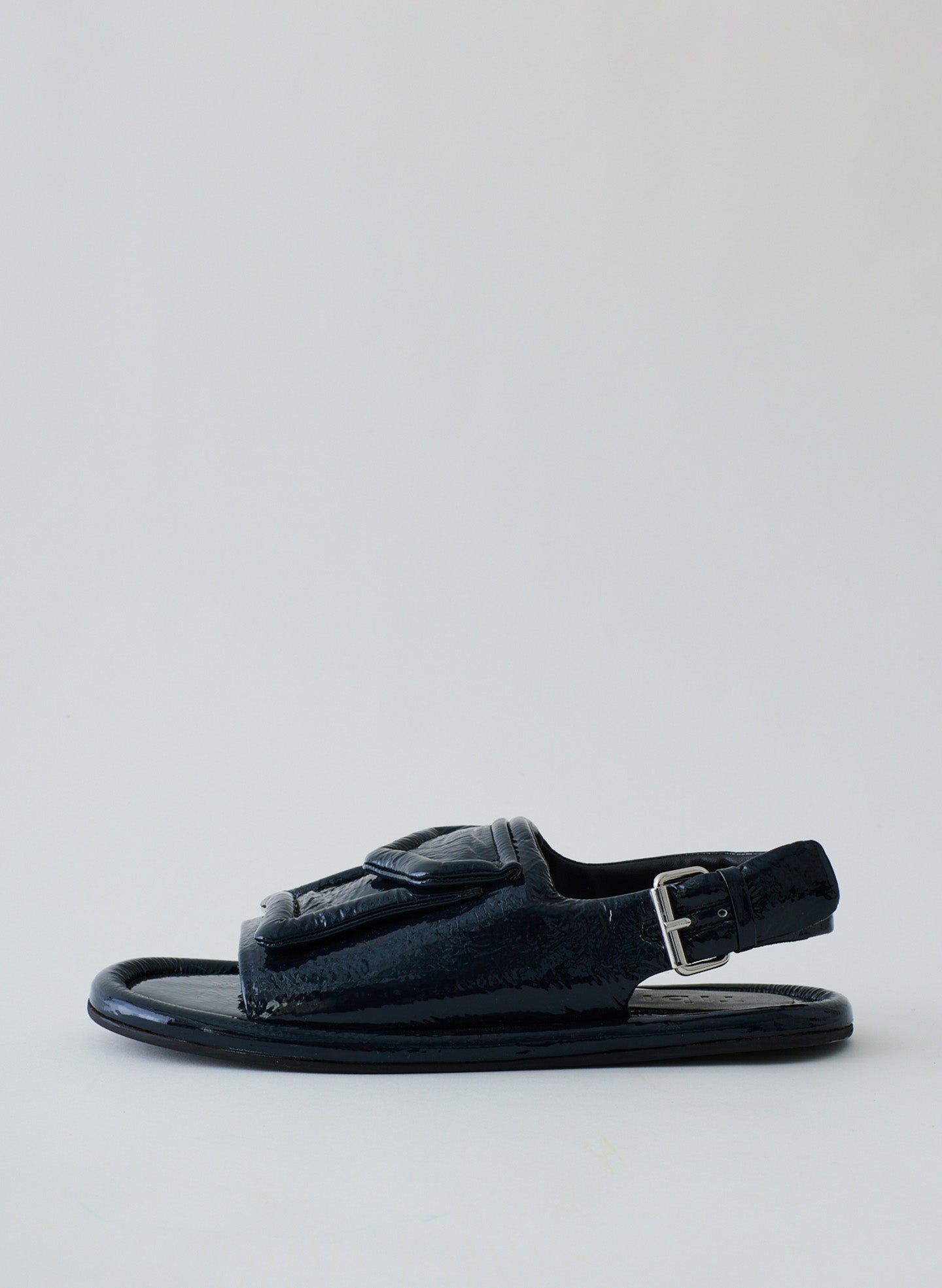 Slingback Beryen Naplack Sandal - Navy-1