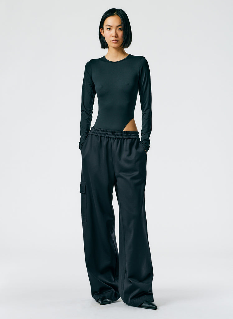 Active Knit Wide Leg Pull On Pant