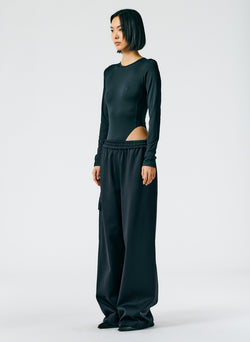 Active Knit Wide Leg Pull On Pant Black-02