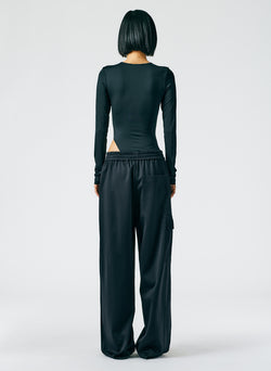 Active Knit Wide Leg Pull On Pant Black-03