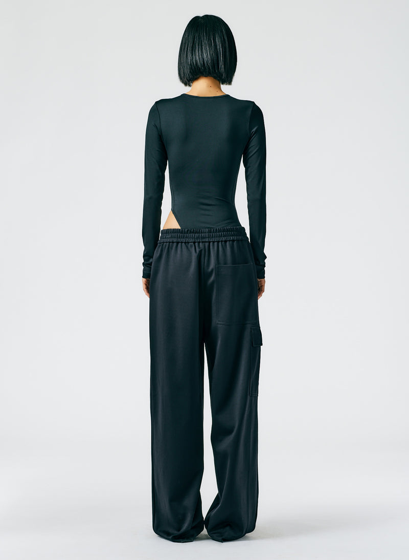 Active Knit Wide Pull Leg Pant Official On – Tibi