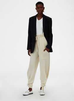 Cashmere Tie Lounge Sweatpants Ivory-10