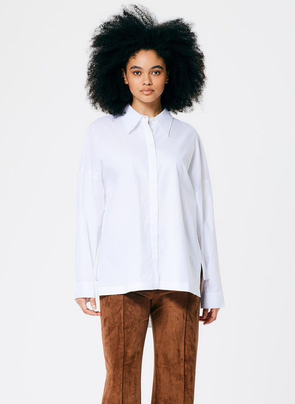 Classic Shirting Oversized Gabe Shirt - White-1