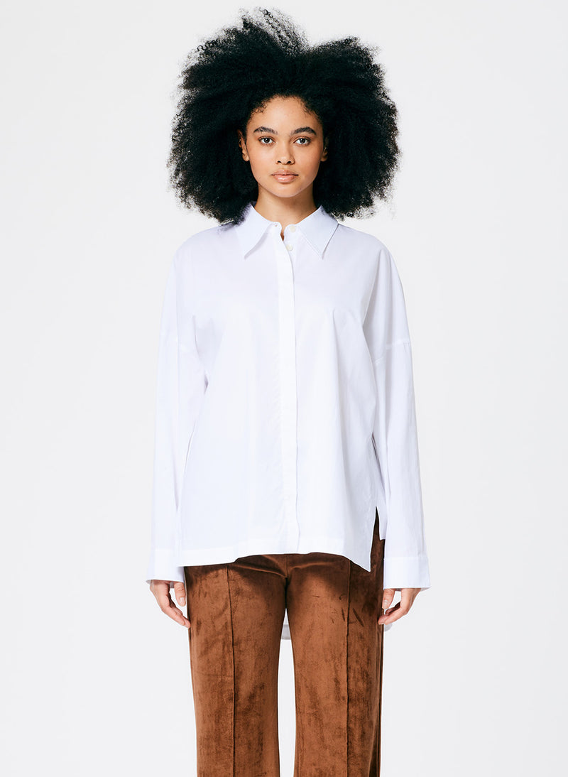Classic Shirting Oversized Gabe Shirt – Tibi Official