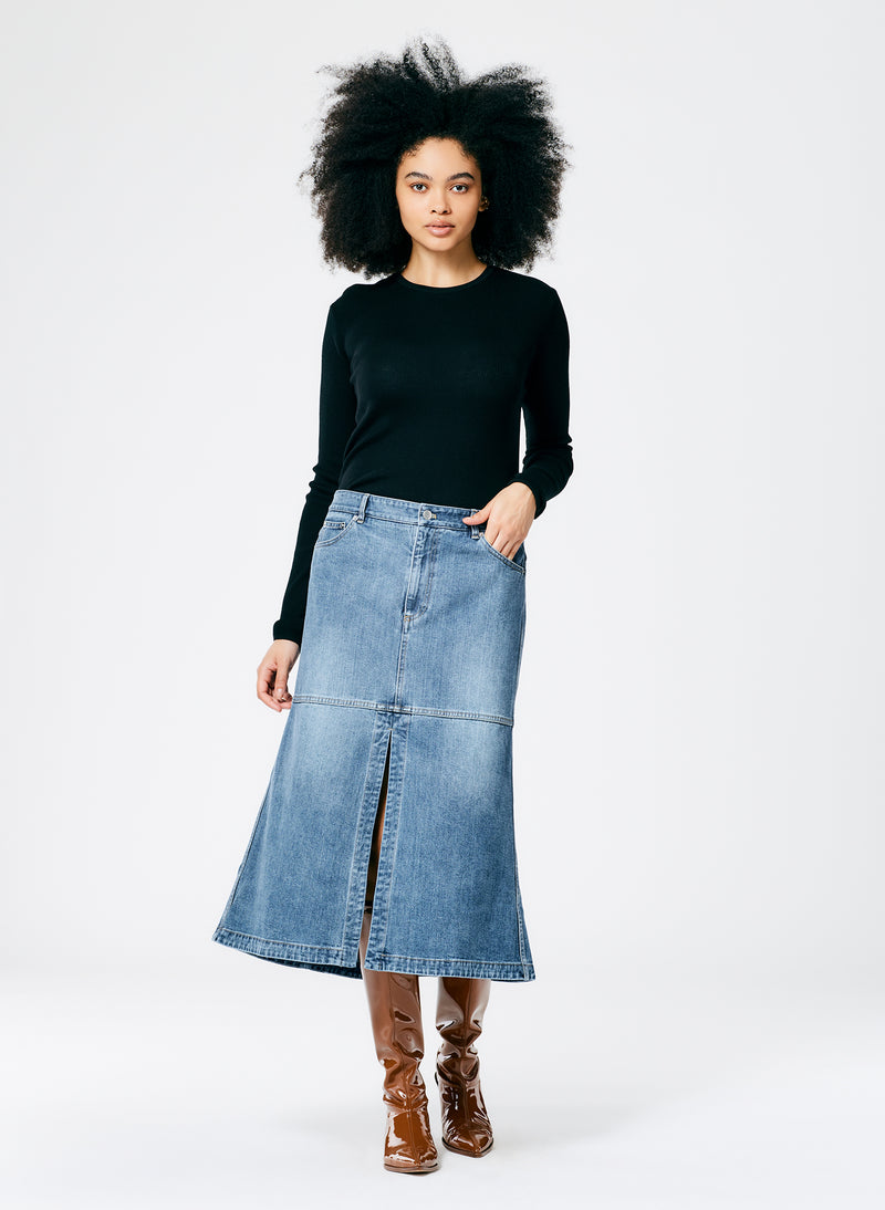 Classic Wash Denim Skirt – Tibi Official