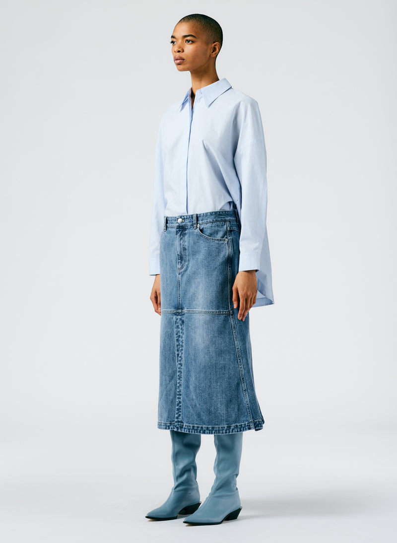 02 denim cheap skirt