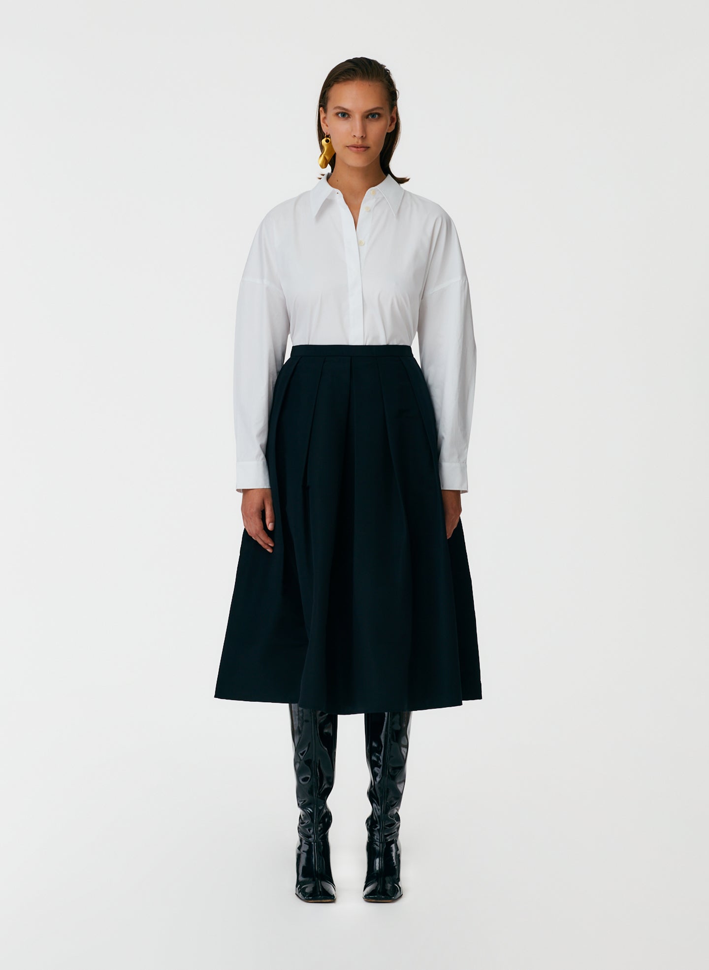 Silk Faille Full Skirt - Silk Faille Full Skirt