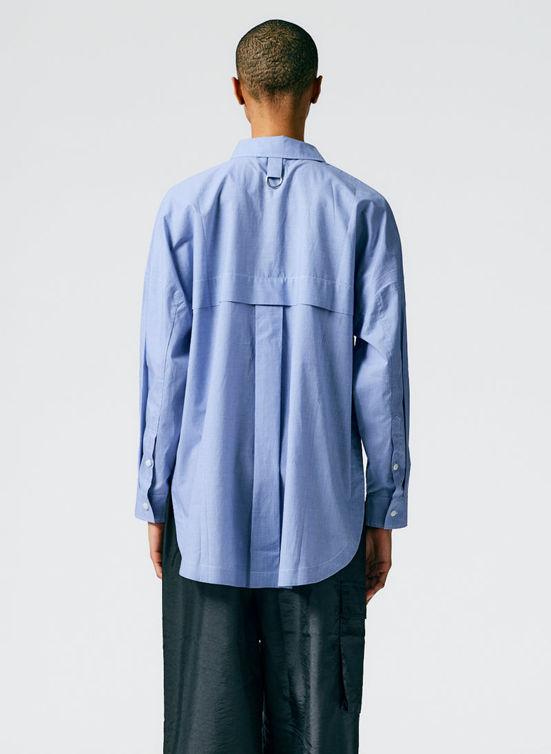 Menswear Check Shirting Oversized Gabe Shirt Blue Multi-03