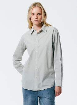 Classic Menswear Shirting Charlie Slim Men's Shirt Tan/White Multi-1