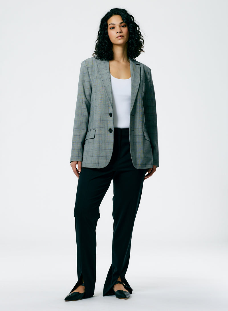 Menswear Suiting Cutout Sleeve Marlon Blazer White/Black Multi-4