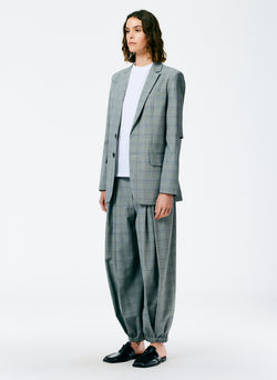 Menswear Suiting Cutout Sleeve Marlon Blazer White/Black Multi-2