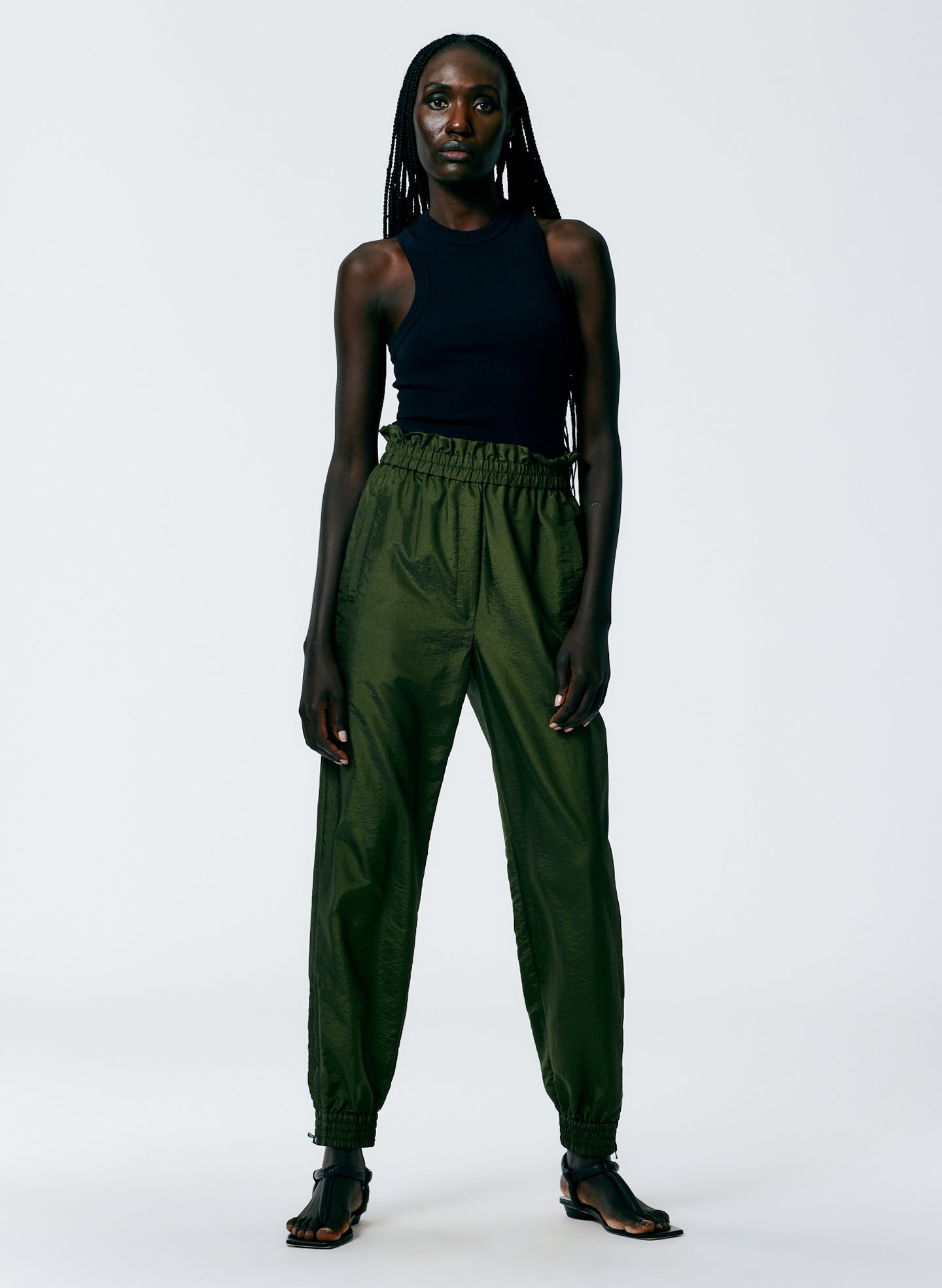 Outfit Green Cargo Jogger Pants Womens Urban Bliss Olive High