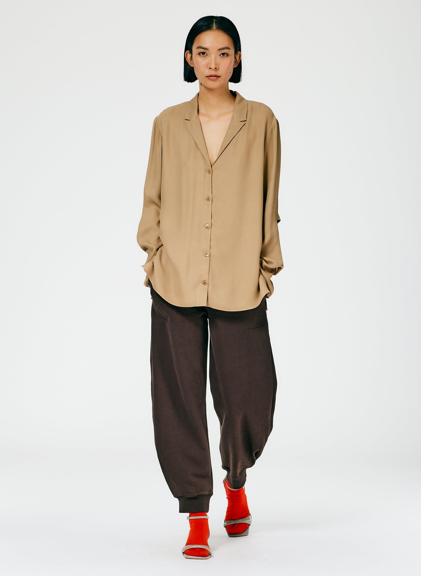 Calder Sweatpant – Regular - Brown-01