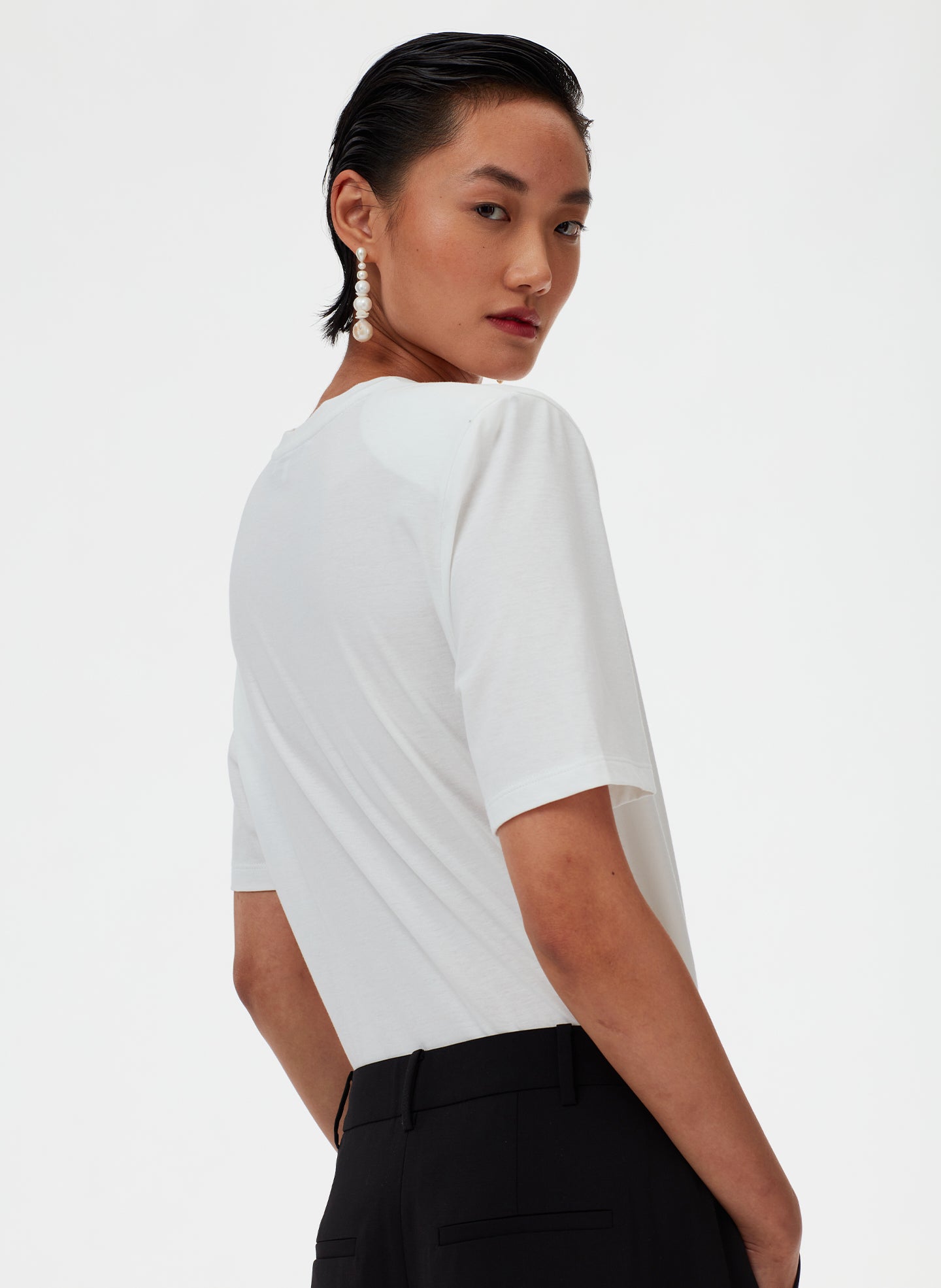 Removable Shoulder Pad T-Shirt – Tibi Official