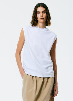 Mock Neck Sleeveless T-Shirt Mock Neck Sleeveless T-Shirt