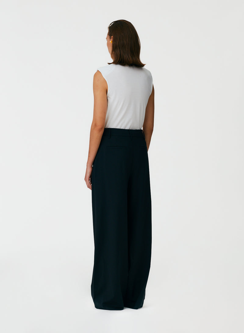 Tropical Wool Stella Pant with Removable Ankle Bands – Tibi Official