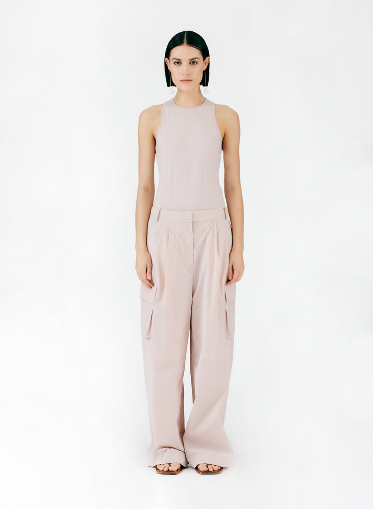 ARNIE NYLON CARGO PANTS - PINK – SMAIBULUN