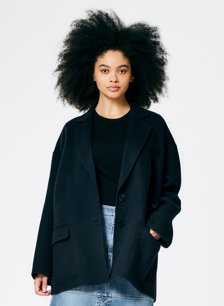 Luxe Double Faced Wool Angora Liam Blazer