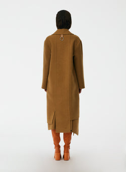 Luxe Double Faced Wool Angora Carwash Coat Caramel-04