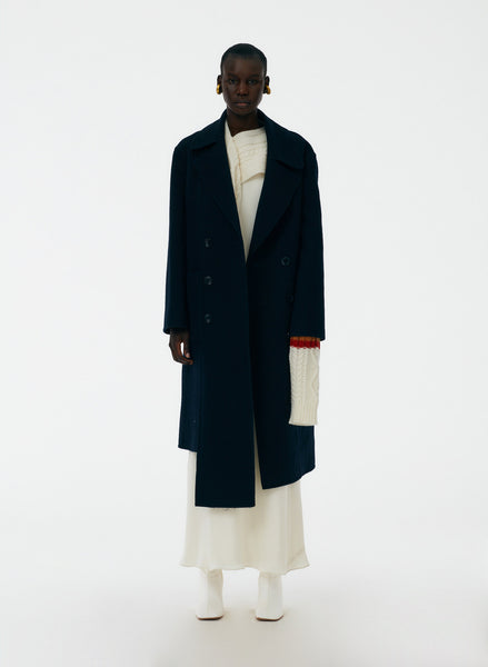 Luxe Double Faced Wool Angora Carwash Coat – Tibi Official