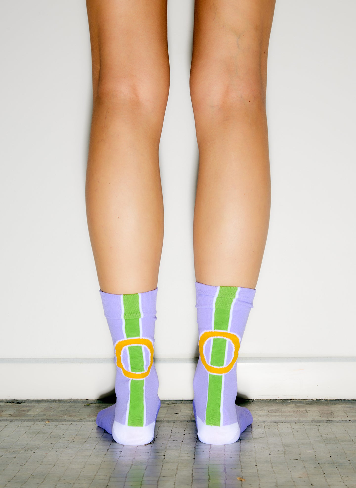 Purple Alphabet Socks