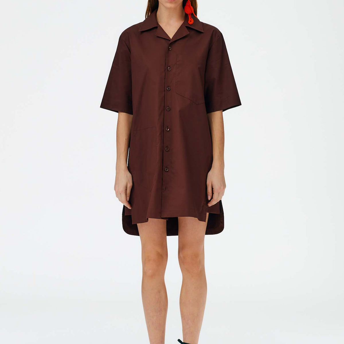 Eco Poplin Camp Dress  Tibi Official