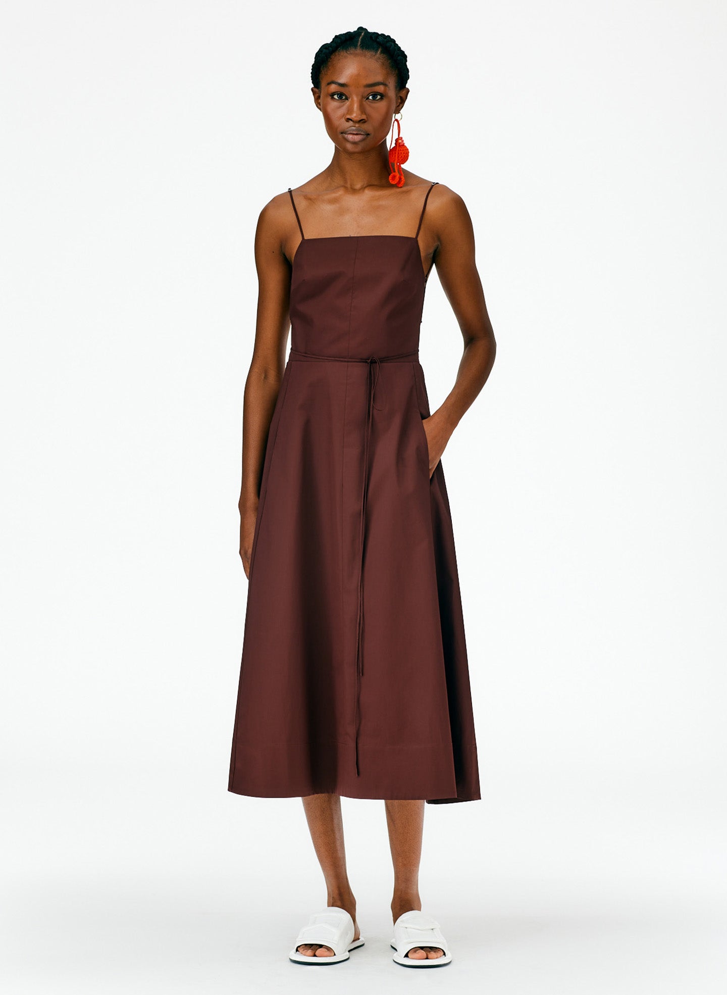 Eco Poplin Strappy Dress Eco Poplin Strappy Dress