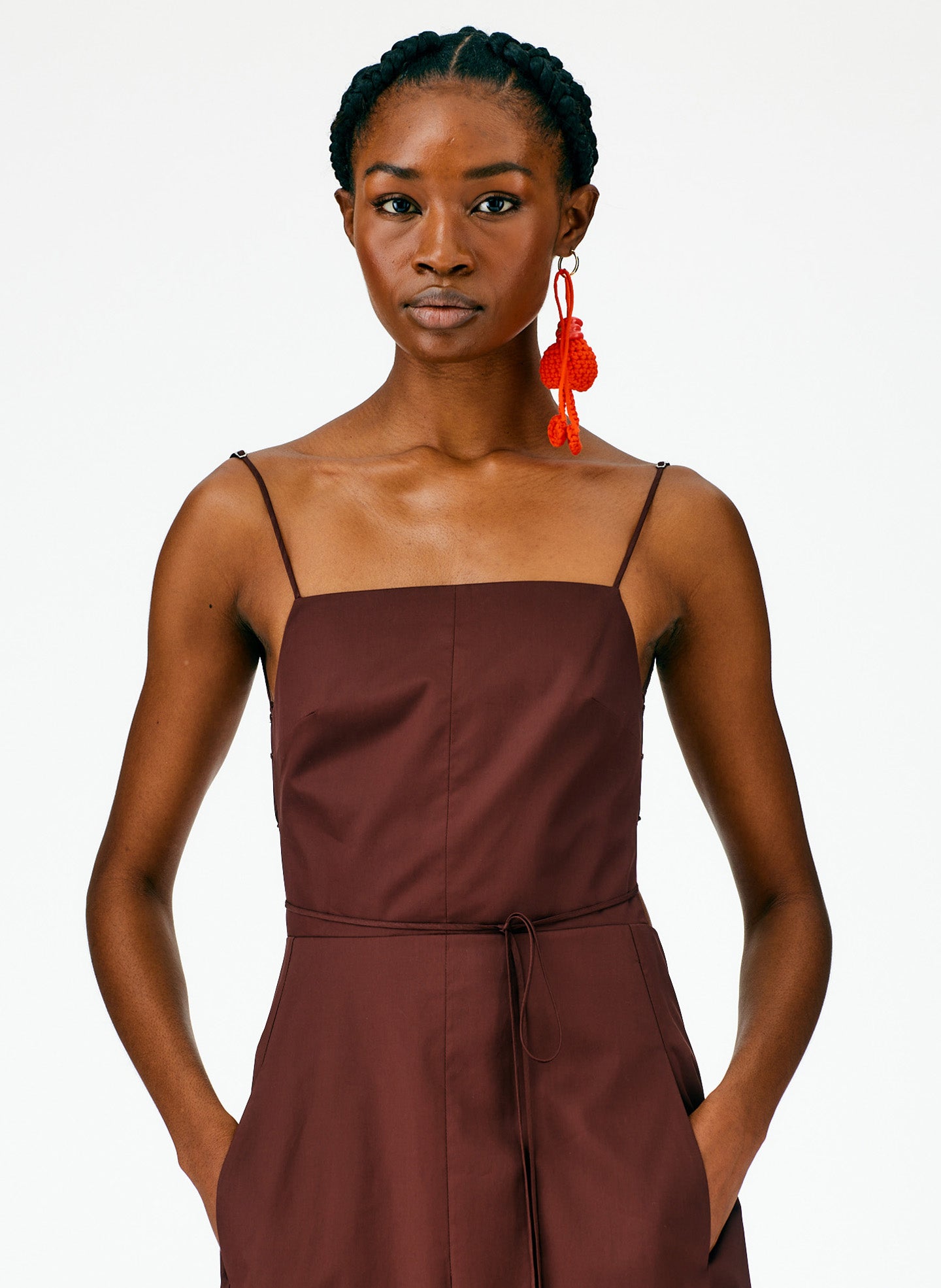 Eco Poplin Strappy Dress Eco Poplin Strappy Dress