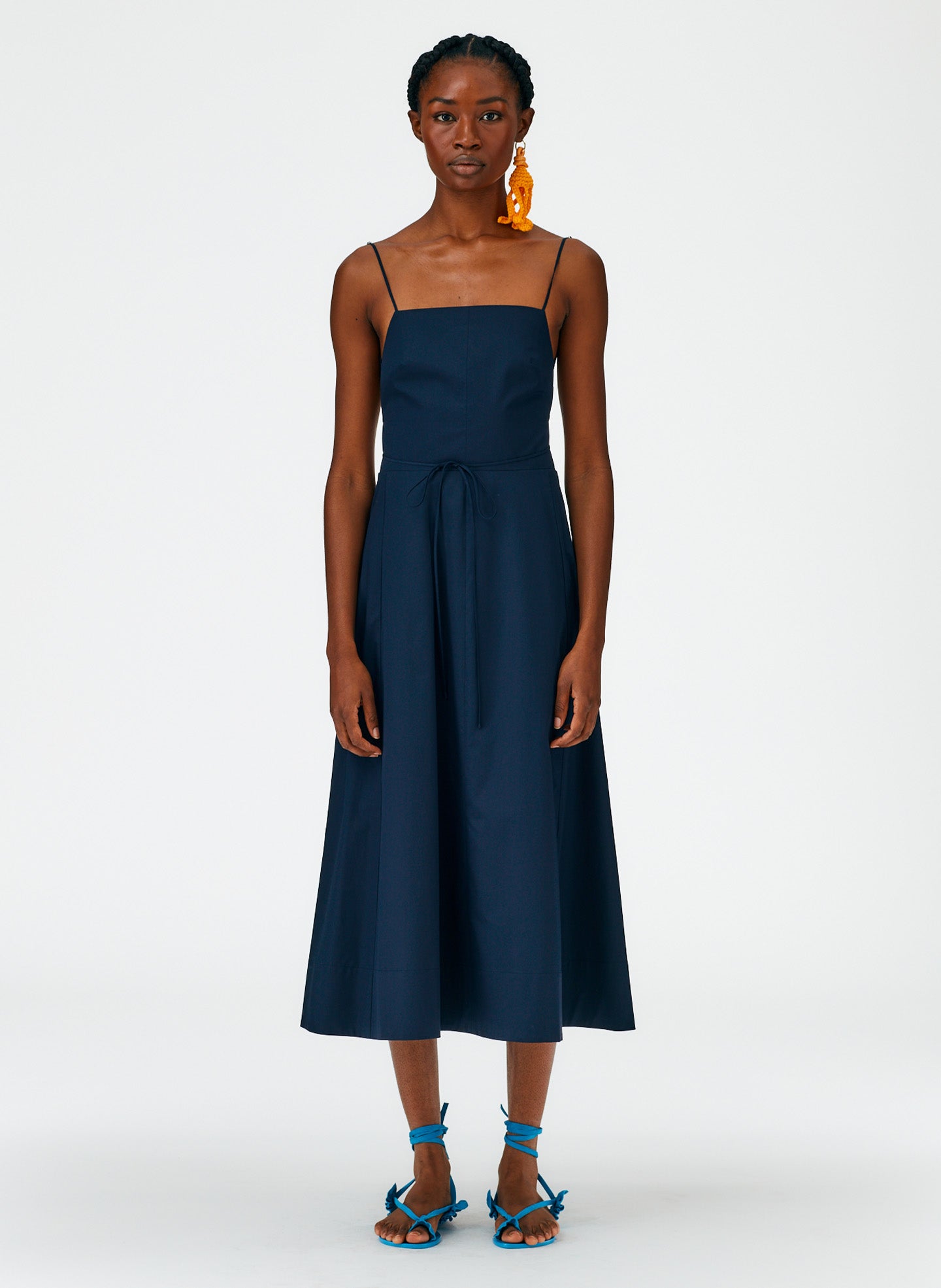 Eco Poplin Strappy Dress – Tibi Official