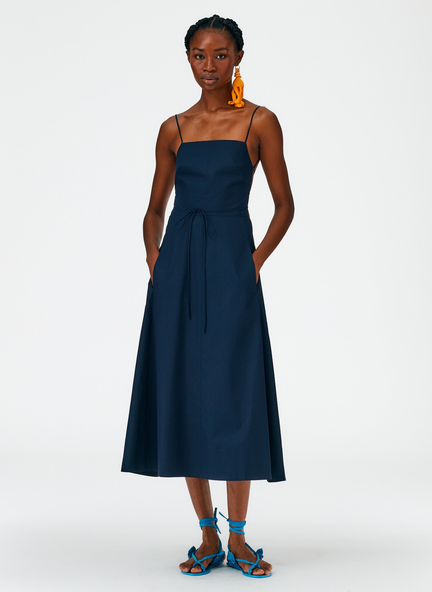 Eco Poplin Strappy Dress Eco Poplin Strappy Dress