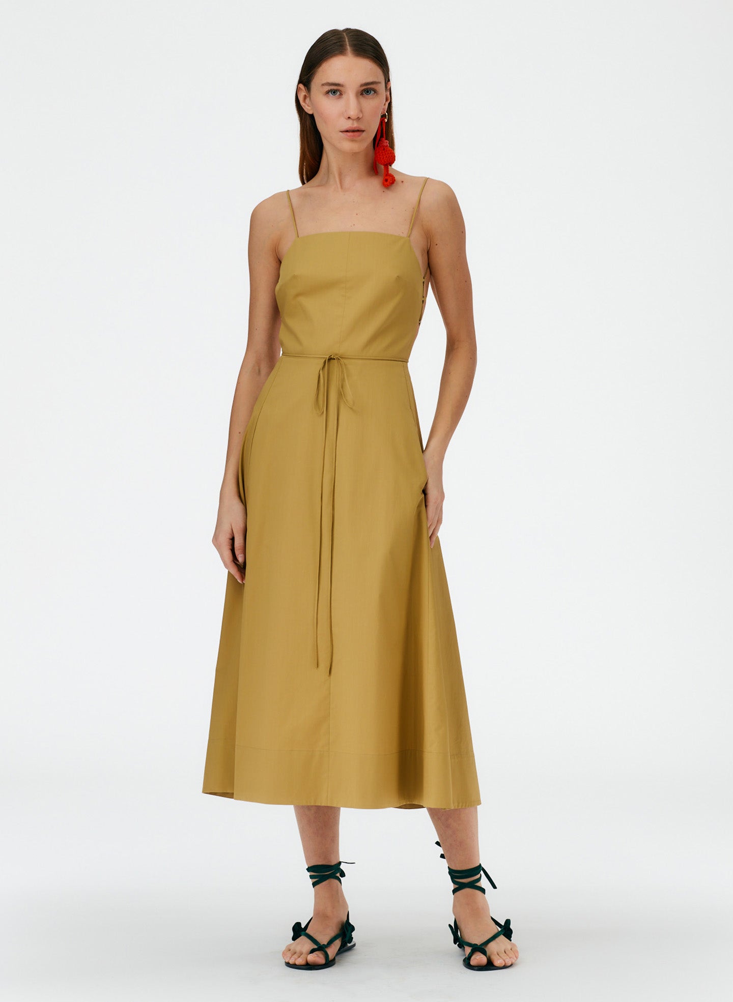Eco Poplin Strappy Dress Eco Poplin Strappy Dress